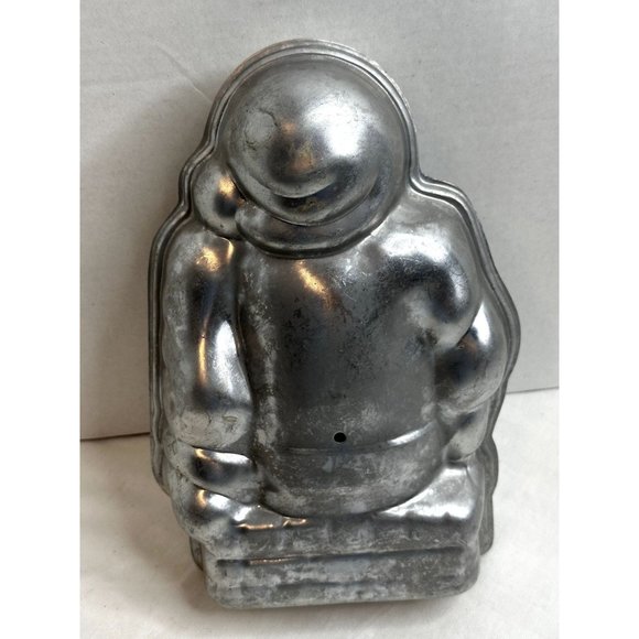 3D Cake Pan Mold Aluminum Christmas Celebration Brownies Santa Claus on Chimney - Picture 3 of 4